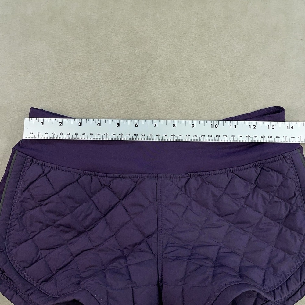 Lululemon Hot Cheeks Quilted Shorts Women 4 Purple High Rise Athletic Running - Picture 6 of 11